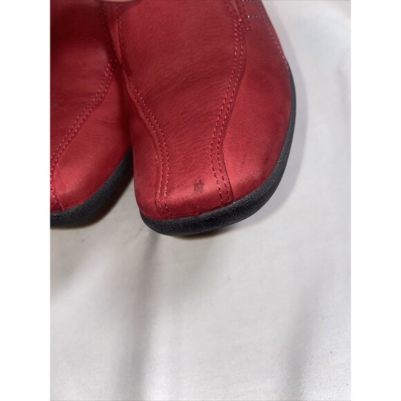 Ecco red leather loafers oxfrord Felicia Womens EU 36 US 5.5 Slip On Wedge - Picture 7 of 13